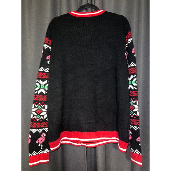 Ugly Christmas Sweater Xmas Size XL Flamingo - Picture 3 of 3